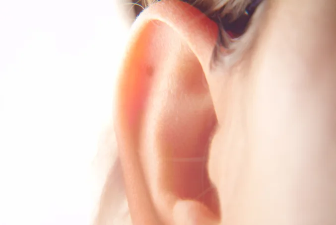 ENT specialist examining infant ear at clinic in Jayanagar Bangalore